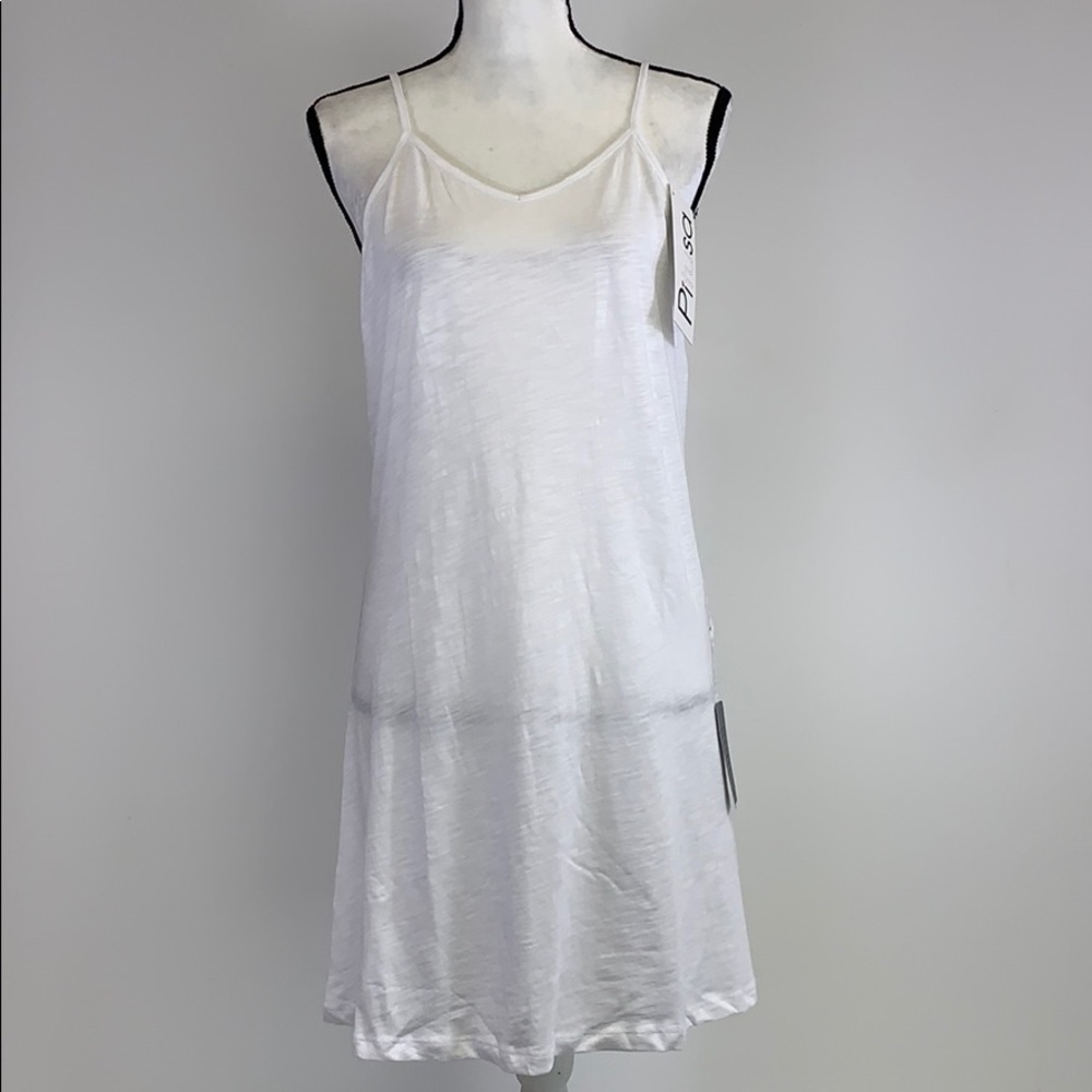 Pitusa White Cotton Dress multicolored Pom Poms - Picture 3 of 8